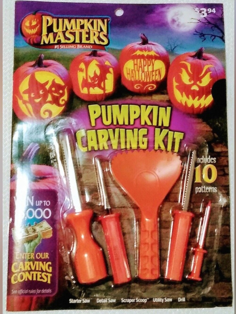 Orange Pumpkin Carving Kit - Home Party Supplies